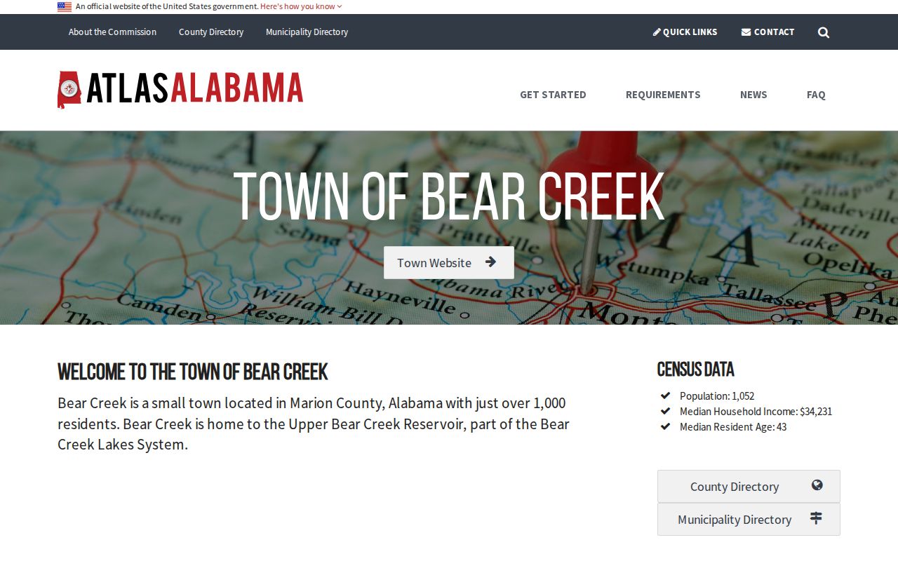 Bear Creek court docket state municipal profile