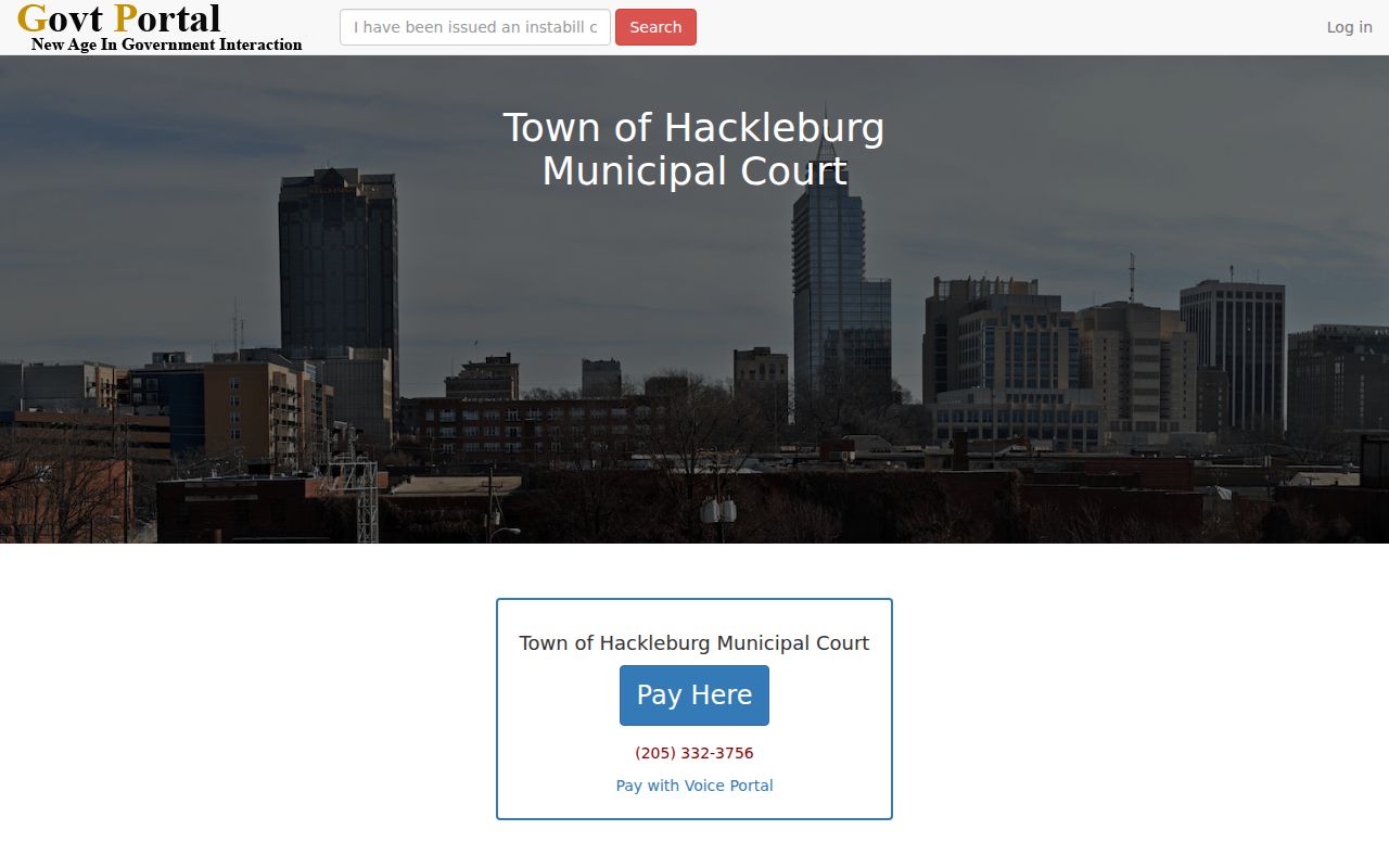 Hackleburg court docket municipal payment portal