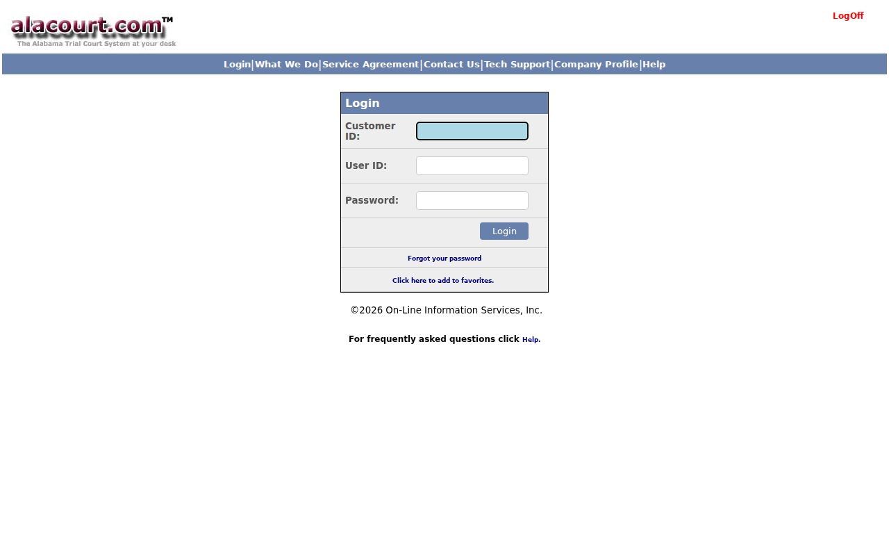 Marion County case search Alacourt 2.0 login