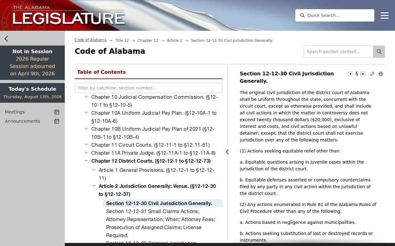 Marion County case search District Court jurisdiction law