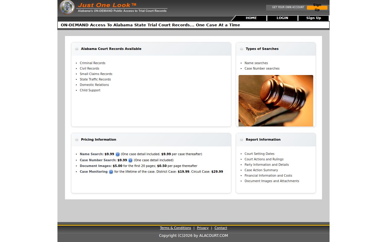 Marion County case search Just One Look portal